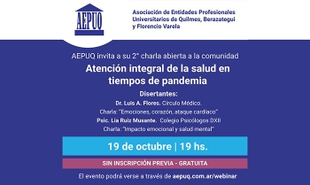 2° Charla abierta a la comunidad