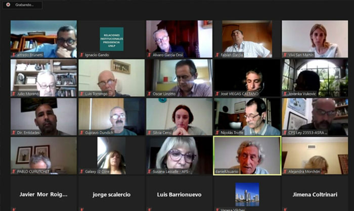 Se desarrolló el Conversatorio online Las Entidades Profesionales y el Ejercicio Profesional ante la nueva realidad